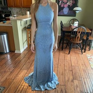 blue jvn by jovani prom dress